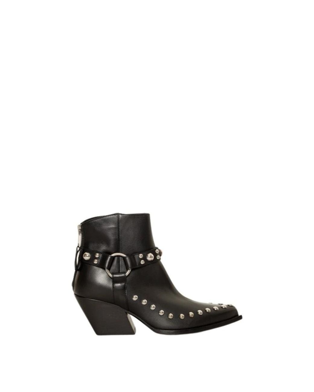 Elena Iachi Black Cowboy Boots
