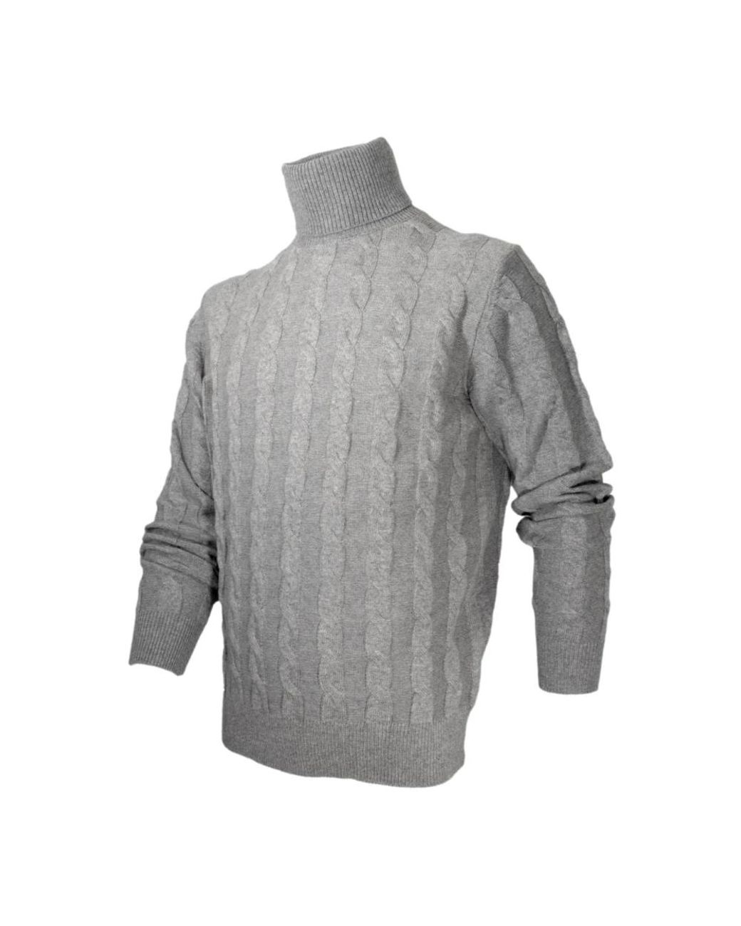 Cashmere Company Gray Turtlenecks for men