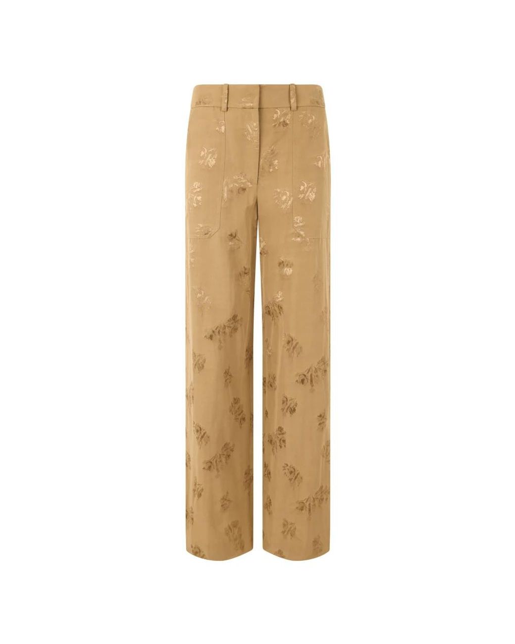 Veronica Beard Natural Wide Trousers
