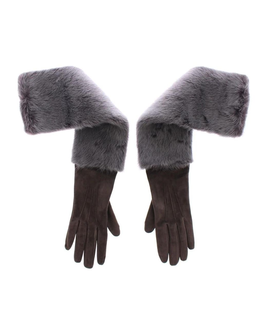 Dolce & Gabbana Gray Gloves