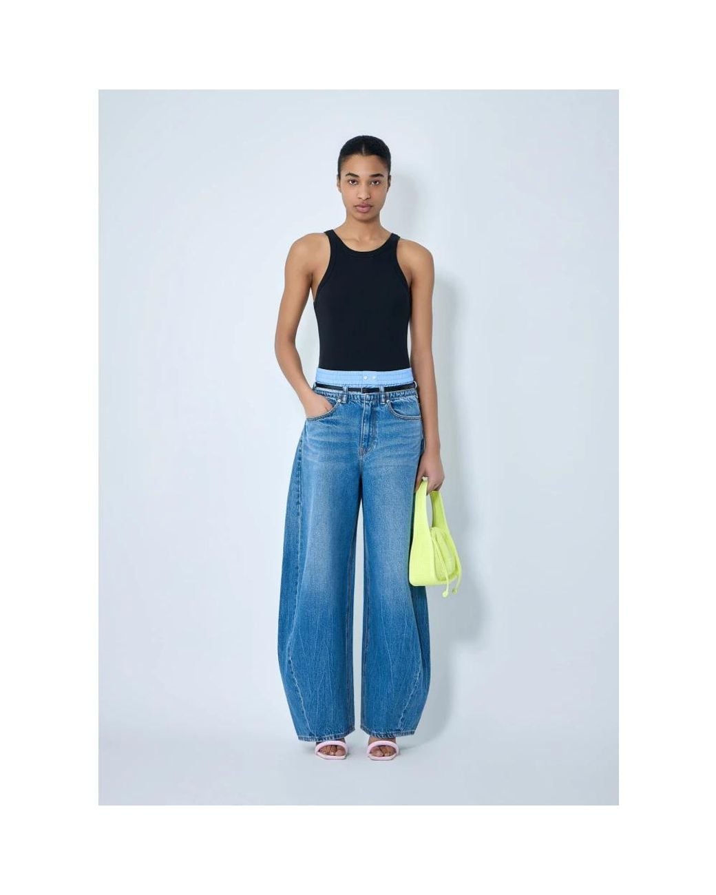 Alexander Wang Blue Wide Jeans