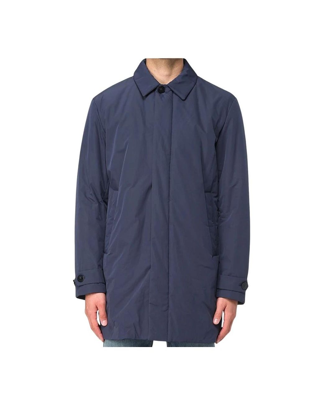Woolrich Cappotto Tinto in het Blue voor heren