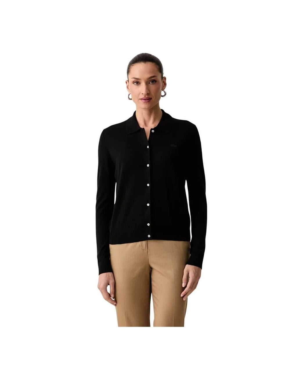 Cardigans Lacoste de color Black