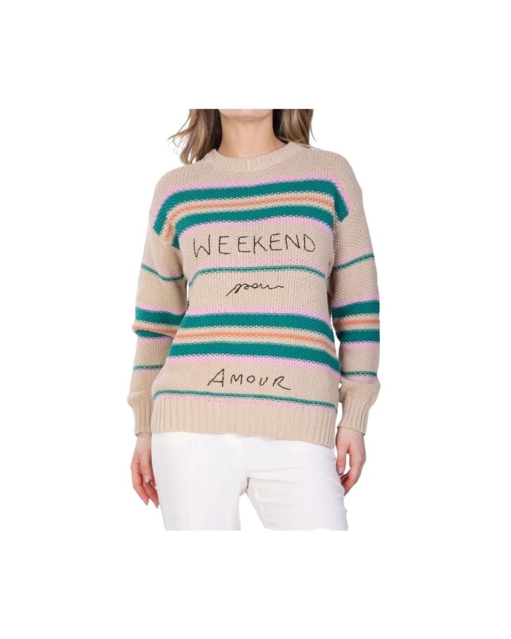 Weekend by Maxmara Multicolor Round-Neck Knitwear