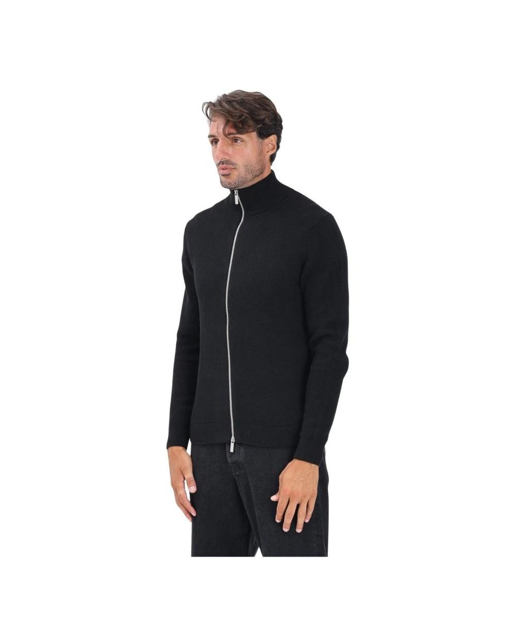 Cardigans SELECTED pour homme en coloris Black