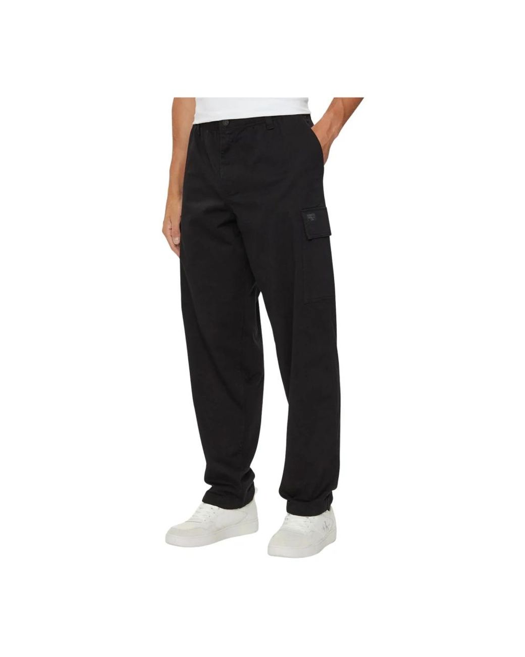 Calvin Klein Black Straight Trousers for men