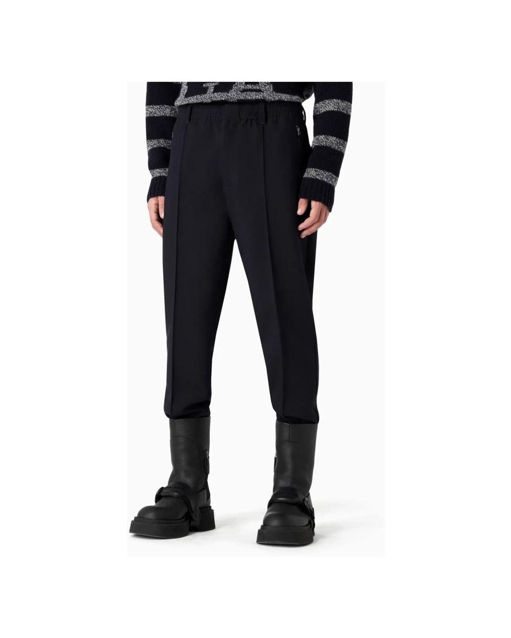 Emporio Armani Blue Sweatpants for men