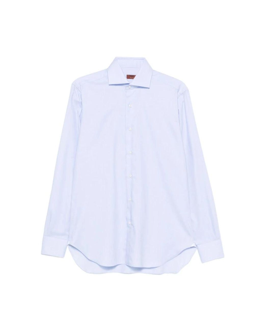 Barba Napoli Blue Formal Shirts for men