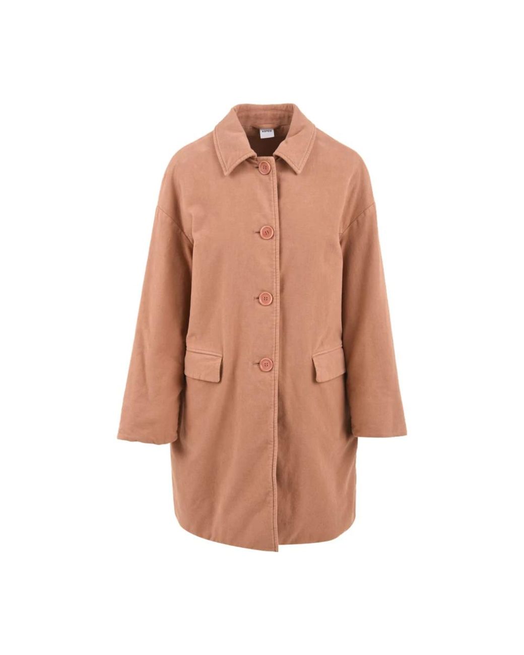 Single-Breasted Coats Aspesi en coloris Brown
