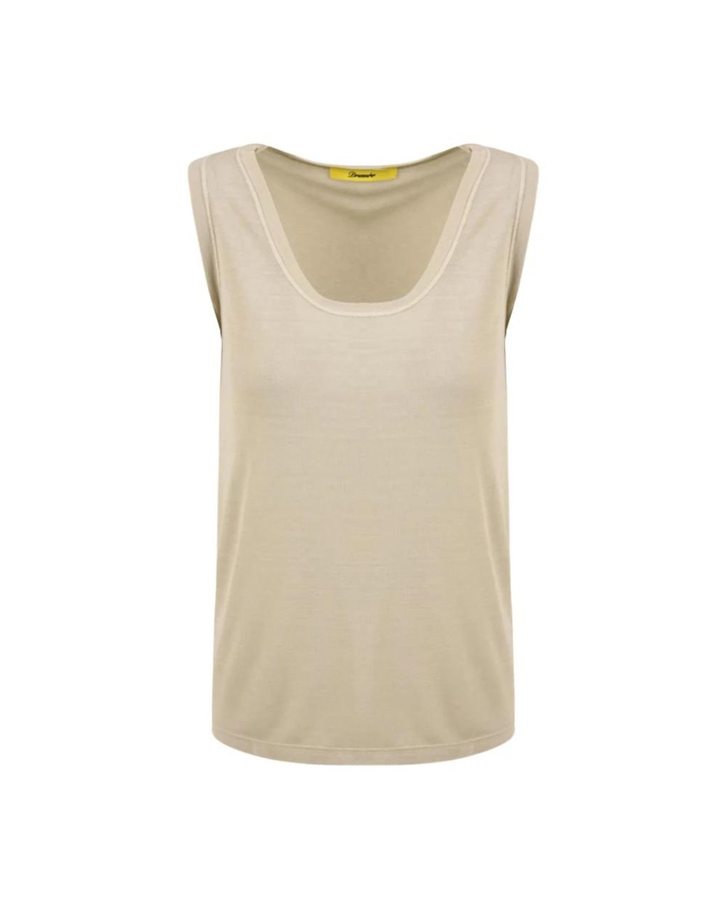 Drumohr Natural Sleeveless Tops