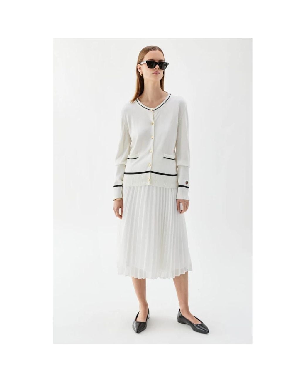 Cardigans di BUSNEL in White