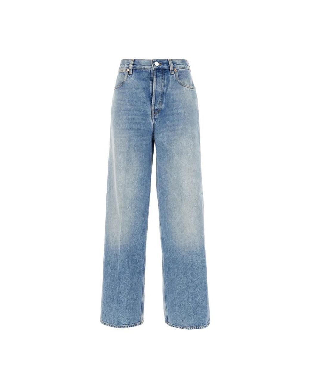 Gucci Jeans ,Blauw ,Katoen Katoenen Denim Broek in het Blue