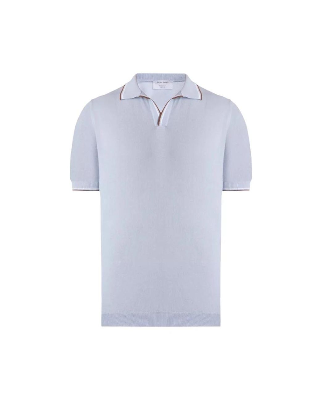 Gran Sasso Blue Polo Shirts for men