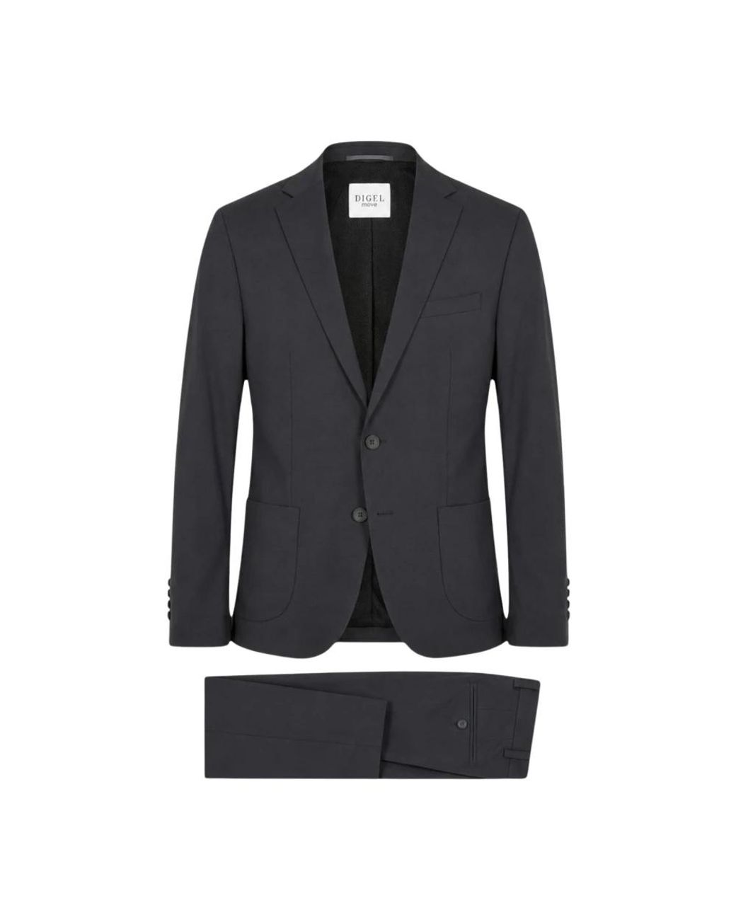 DIGEL Black Single Breasted Suits for men