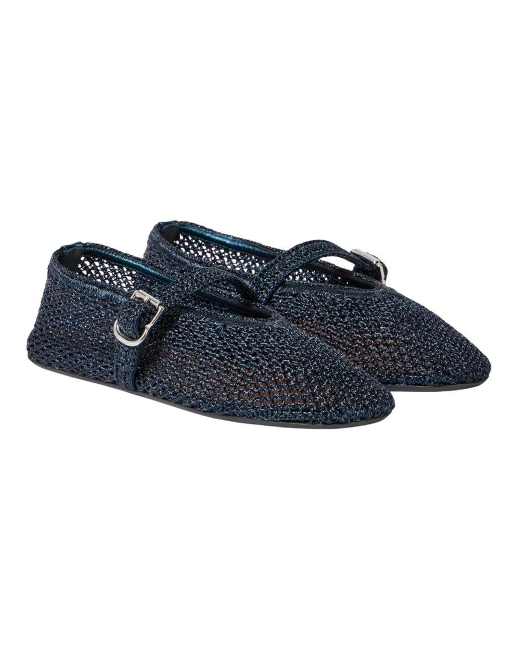 Alaïa Blue Ballerina Shoes