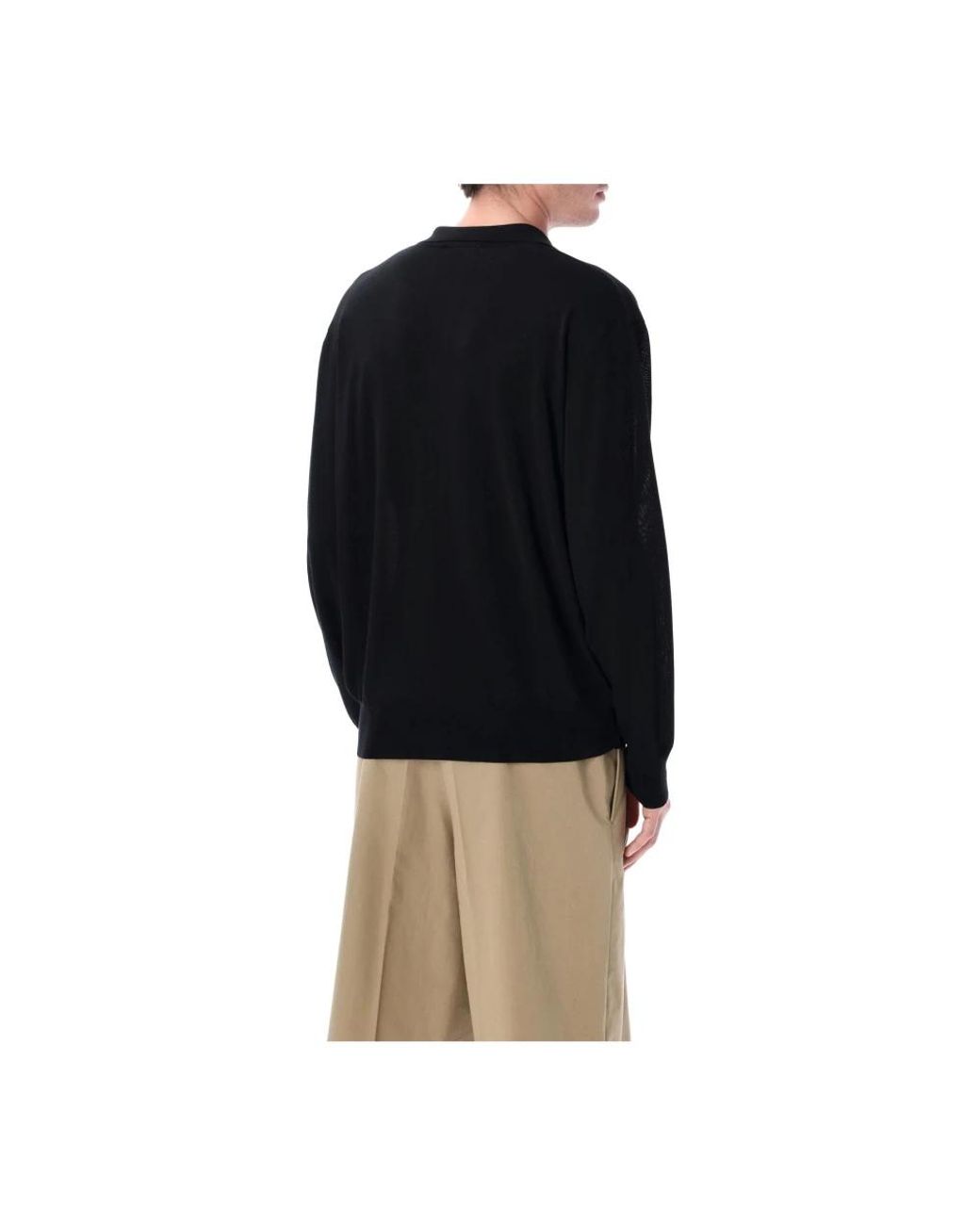 Roberto Collina Black V-Neck Knitwear for men