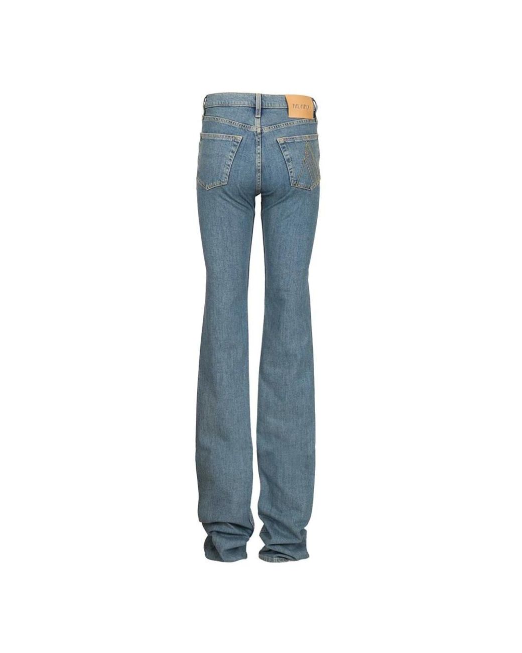 The Attico Blue Flared Jeans