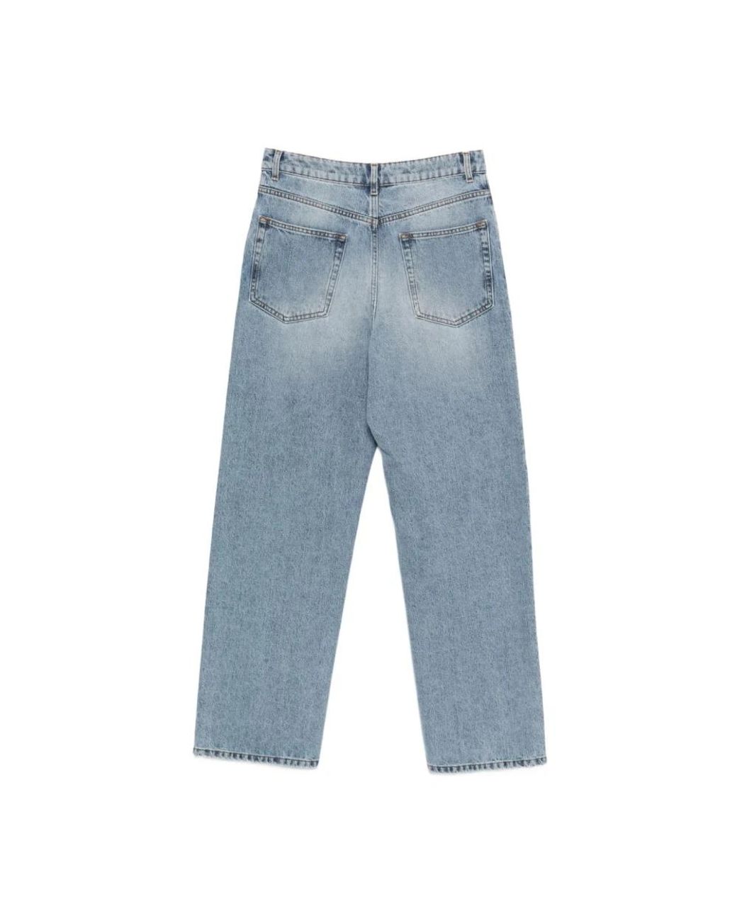 Straight Jeans Rohe de color Blue