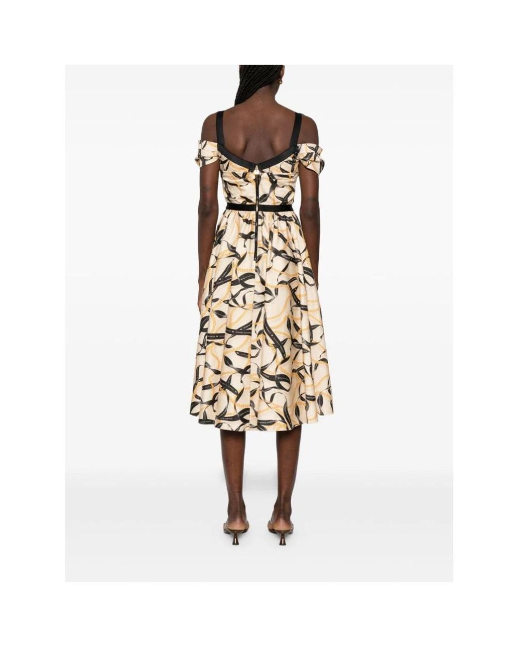 Elisabetta Franchi Metallic Midi Dresses