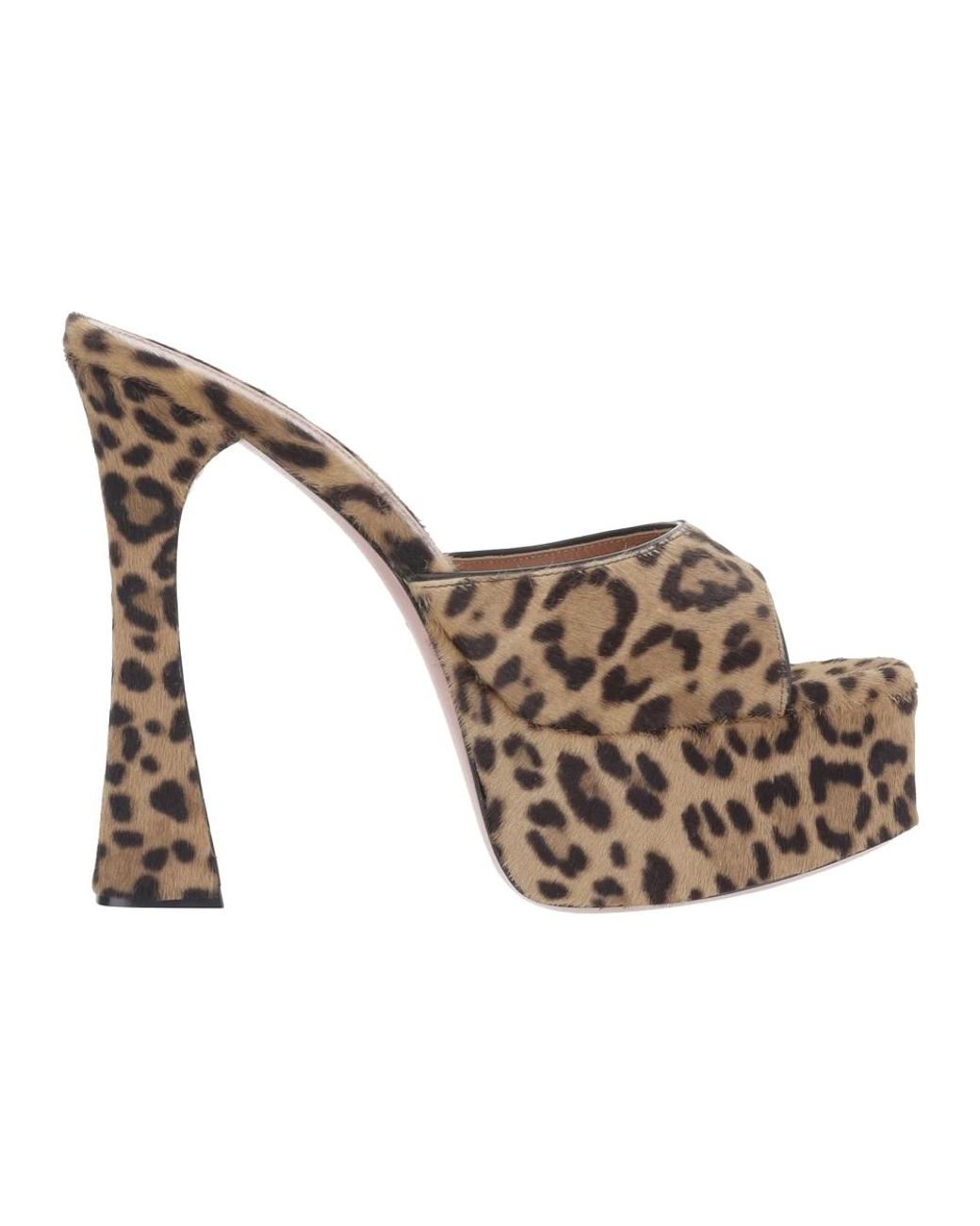 AMINA MUADDI Metallic Heeled Mules