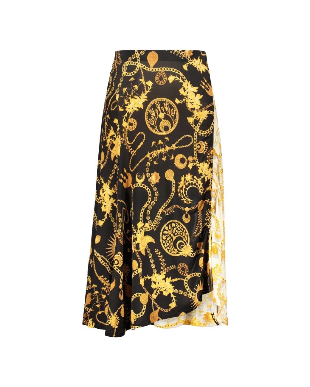 MARINE SERRE Yellow Midi Skirts