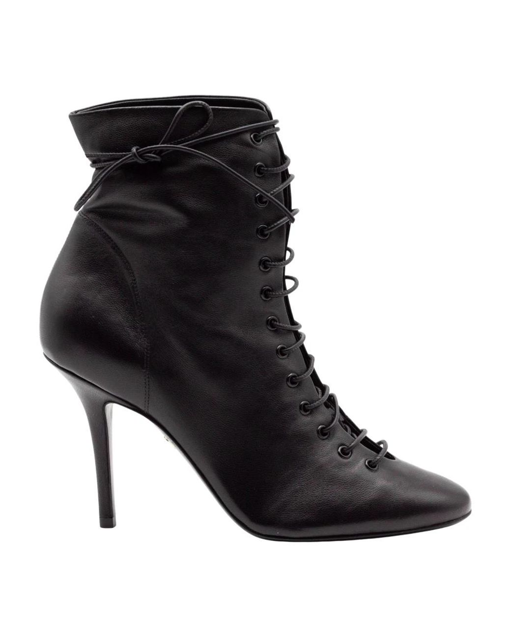 ALEVI Black Lace-Up Boots