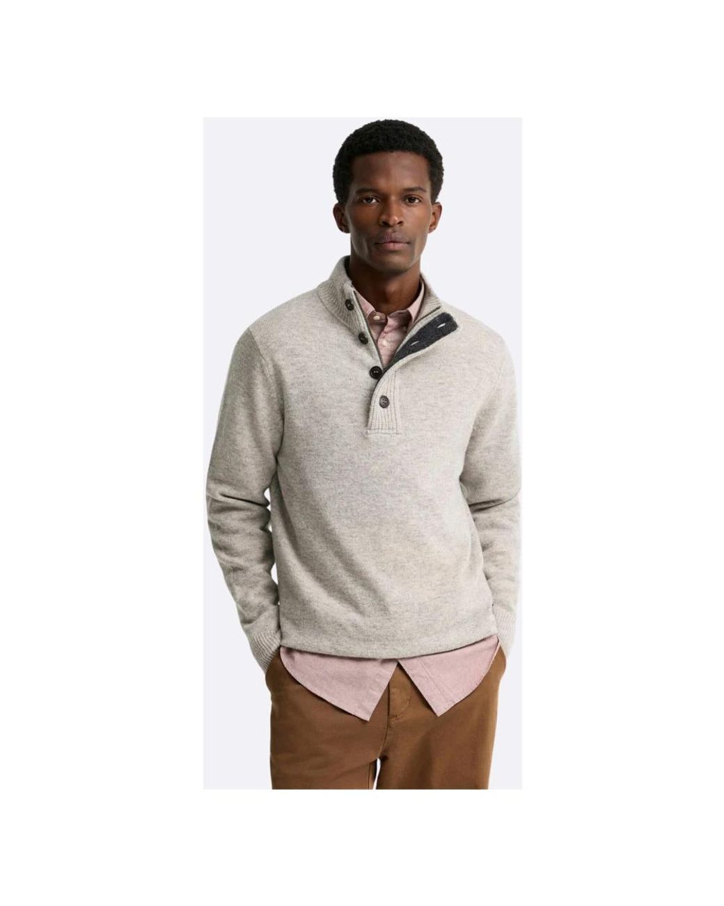 Barbour Patch Half Zip Pullover in Gray für Herren