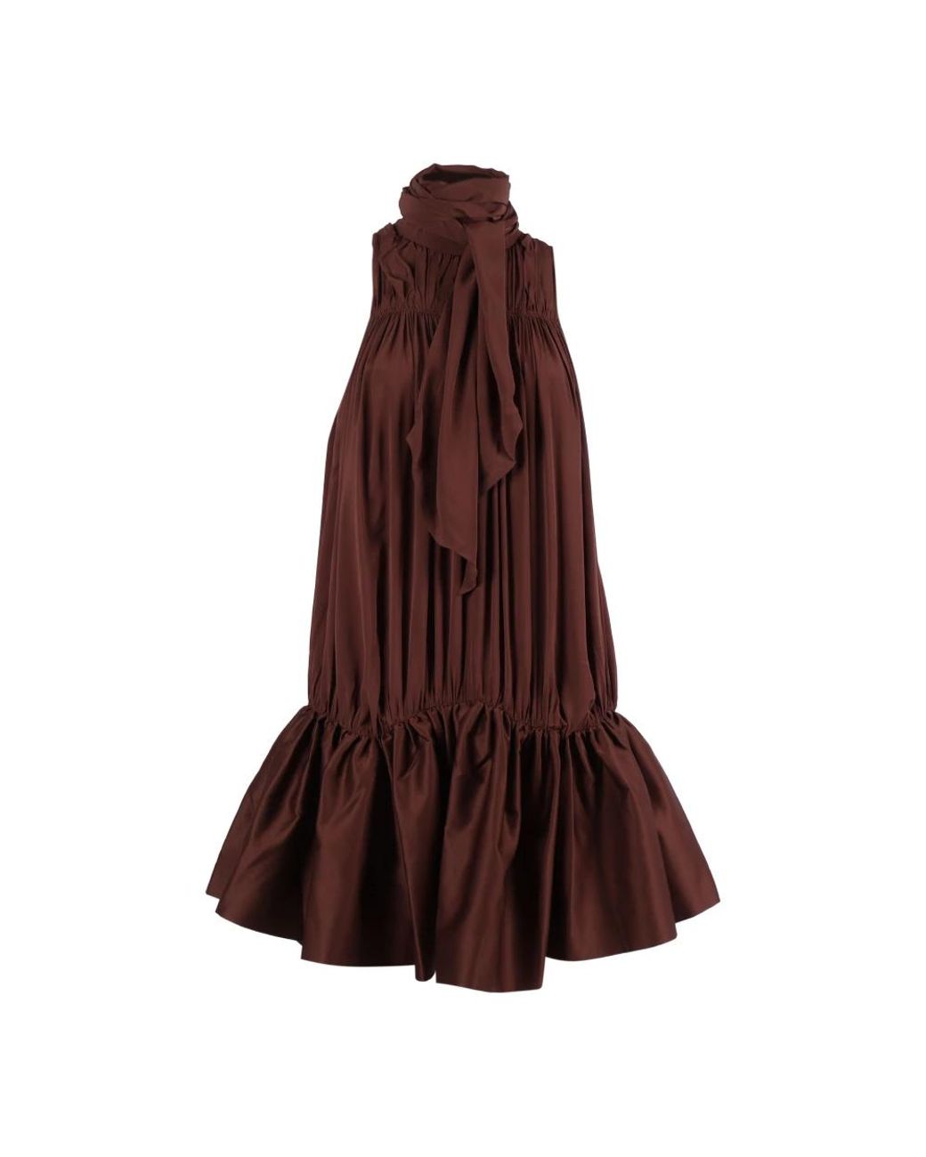 ROTATE BIRGER CHRISTENSEN Brown Party Dresses
