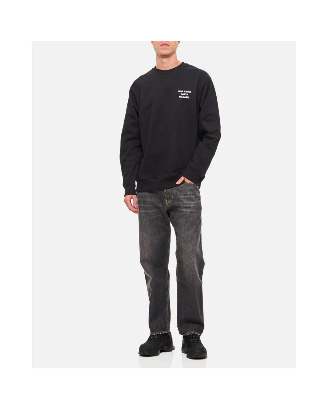 Drole de Monsieur Black Sweatshirts for men
