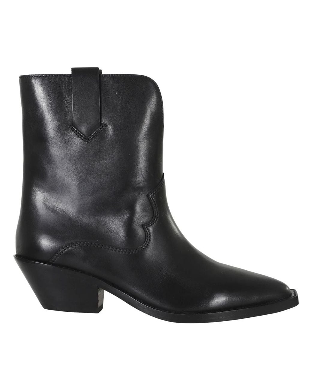 Ash Black Cowboy & Biker Boots