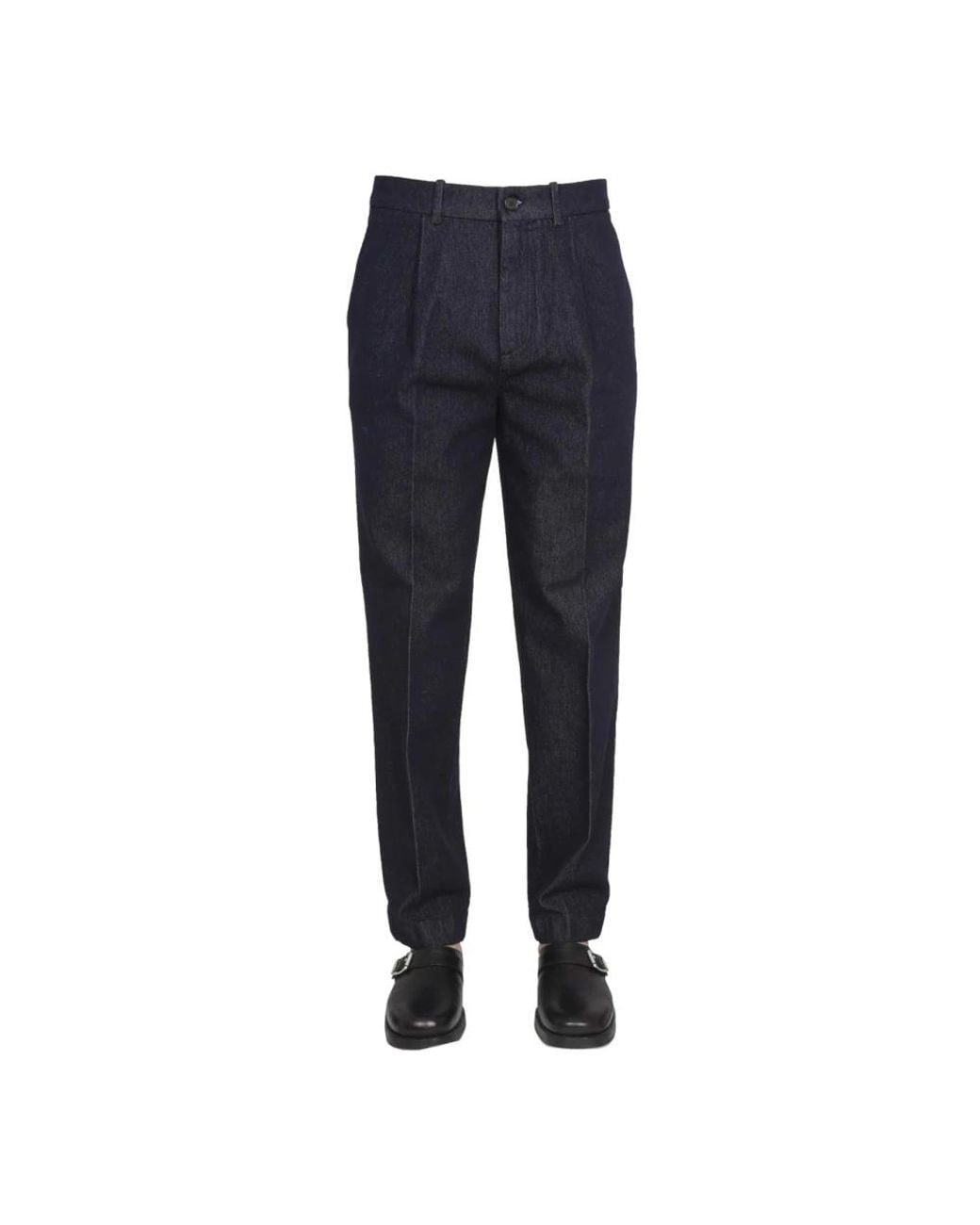 Department 5 Blue Straight Fit Jeans for men