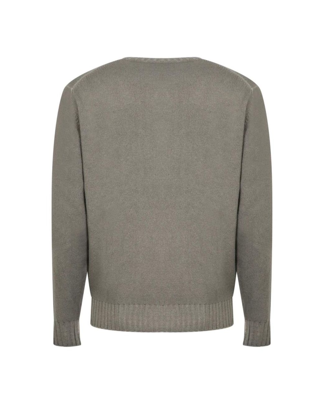 Dell'Oglio Gray Round-Neck Knitwear for men