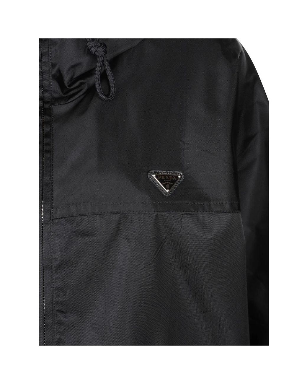 Rain Jackets Prada de color Black