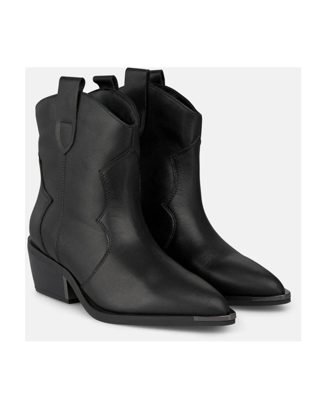Alma En Pena. Black Cowboy & Biker Boots