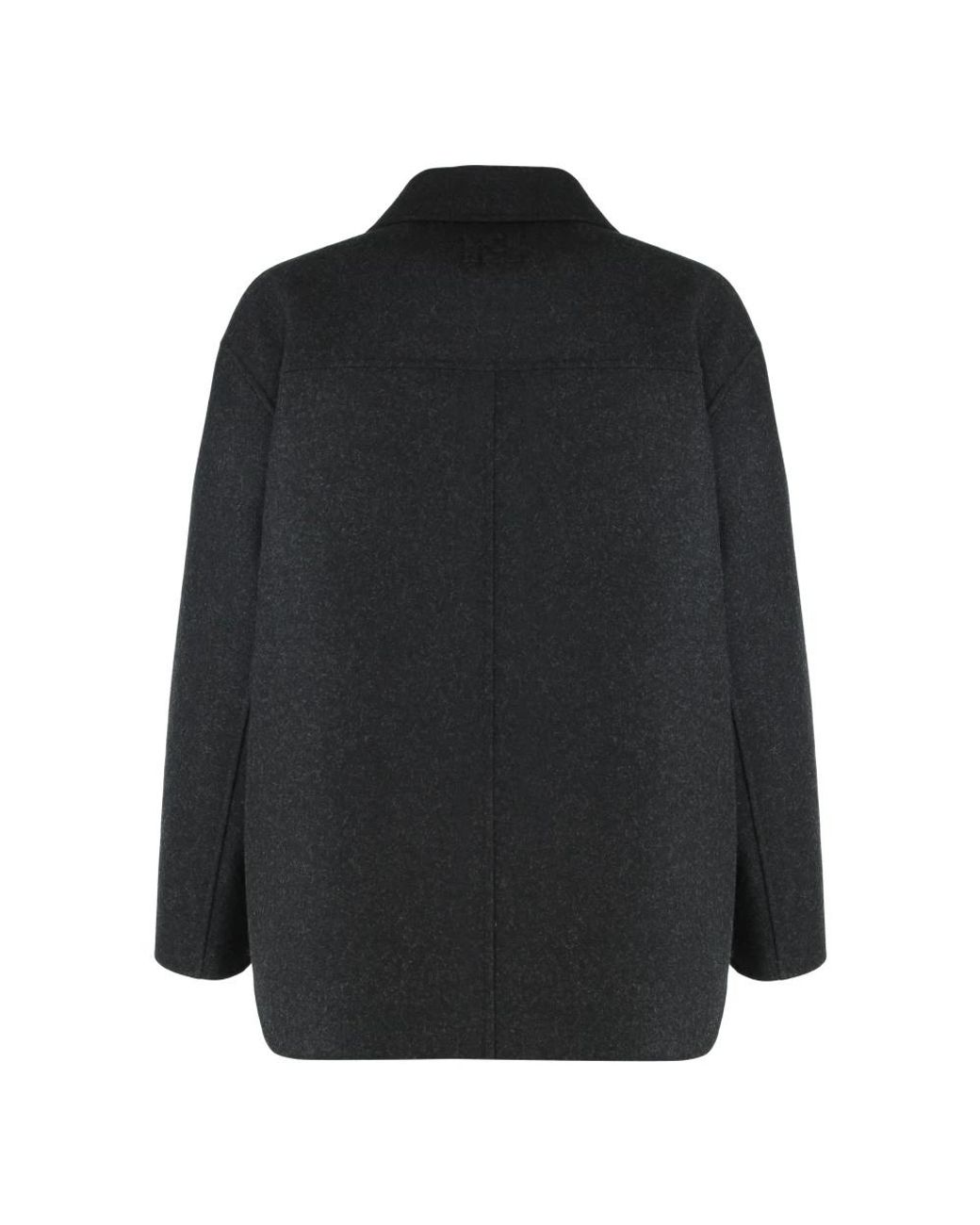 Fendi Black Double-Breasted Coats for men