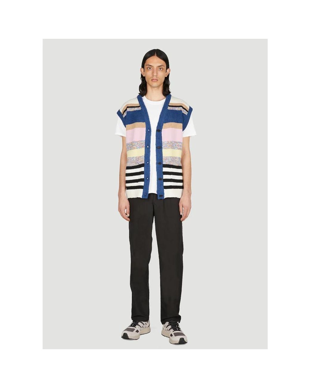 Soulland Blue Sleeveless Knitwear for men