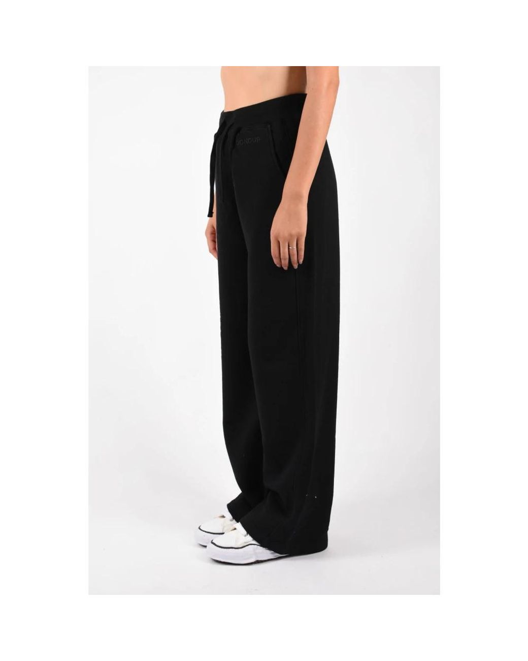 Dondup Black Wide Trousers