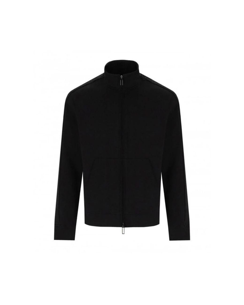 Emporio Armani Black Zip-Throughs for men