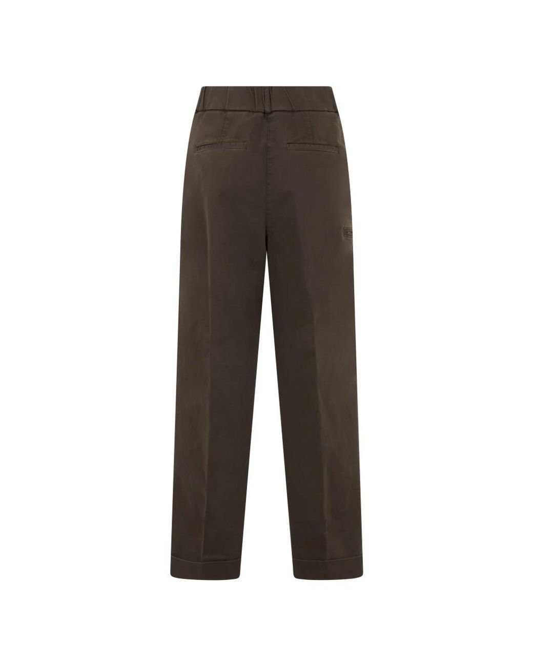 Peserico Brown Straight Trousers