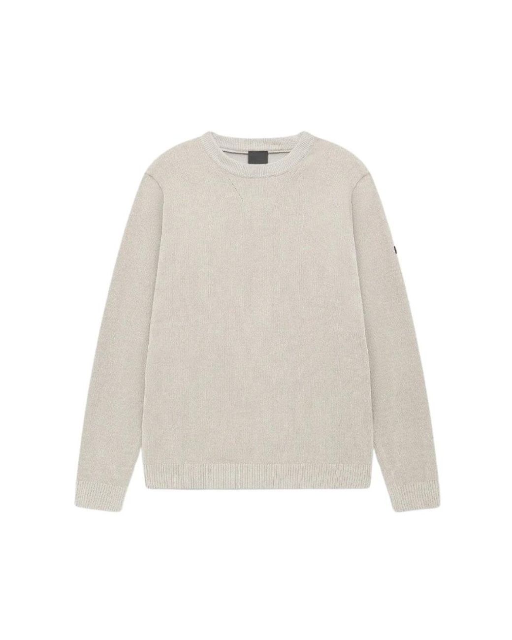 Unity Original White Round-Neck Knitwear for men