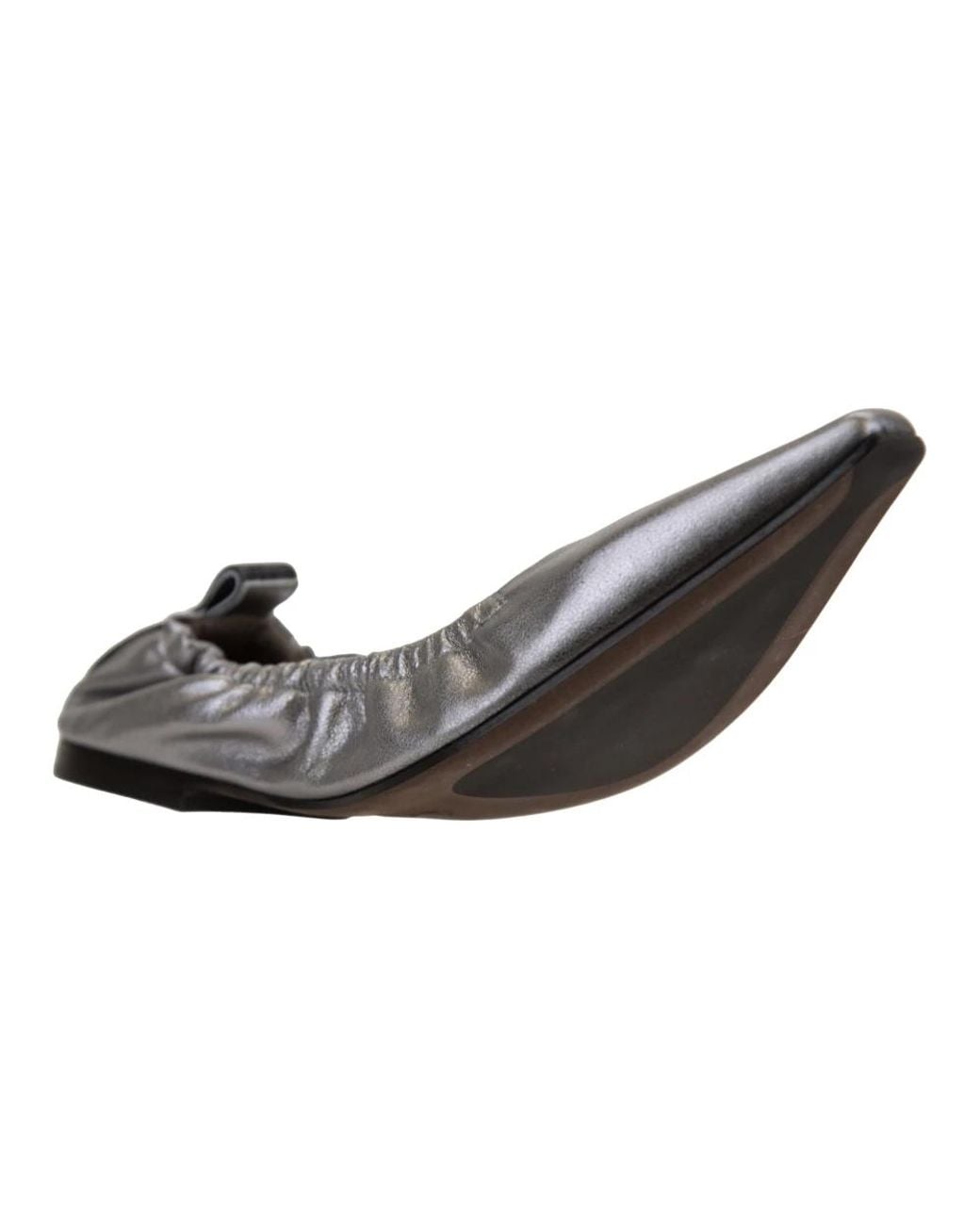 Brunello Cucinelli Gray Ballerina Shoes