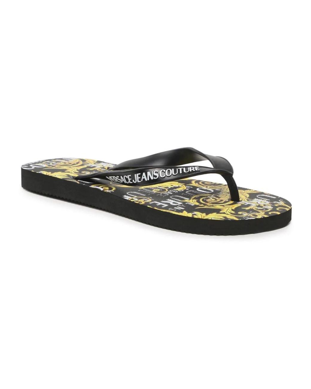 Versace Jeans Couture Brown Flip Flops for men