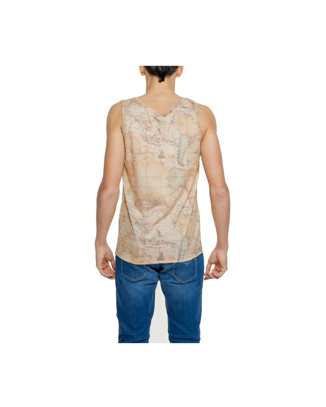 Alviero Martini 1A Classe Blue Sleeveless Tops for men
