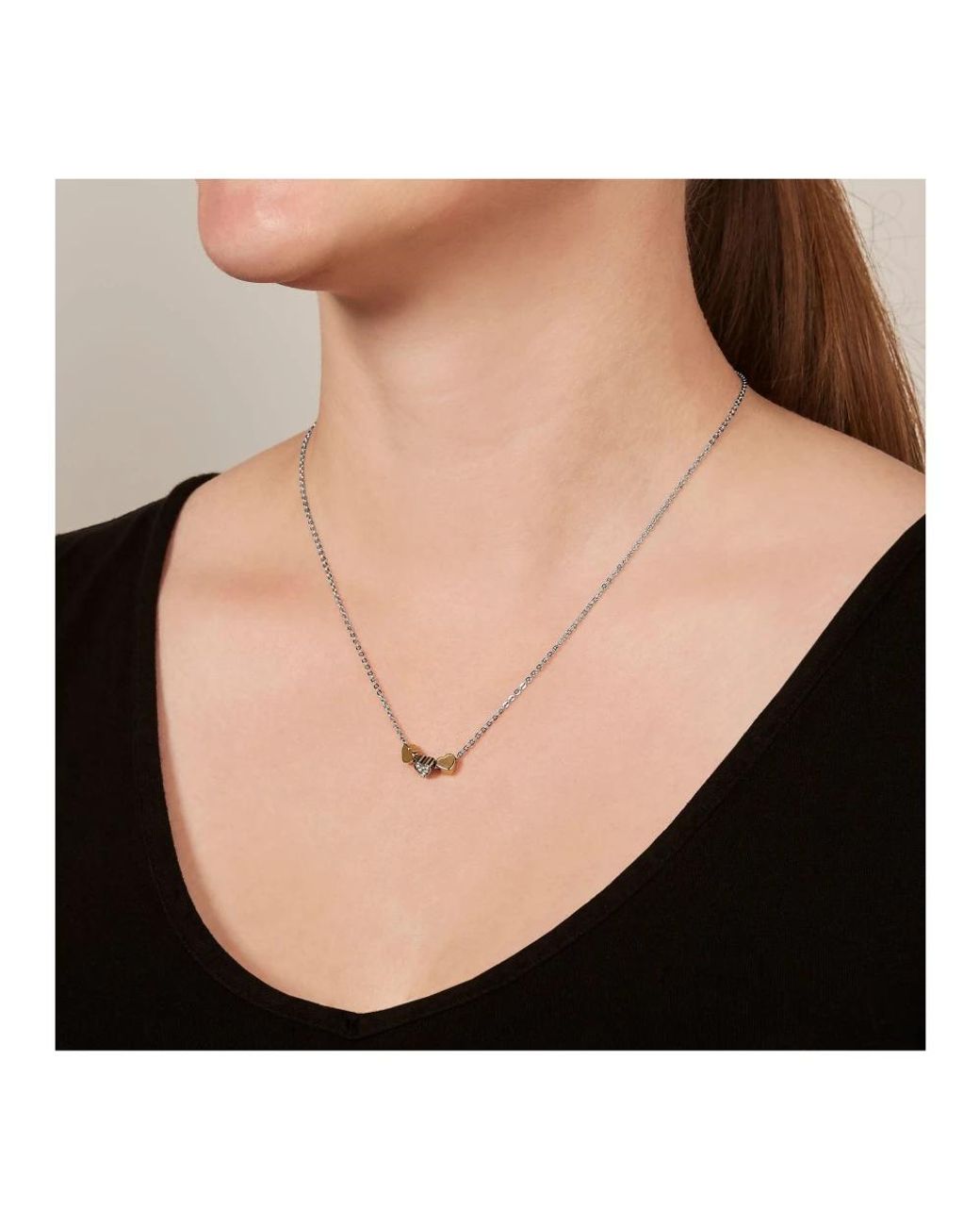 Necklaces Fossil en coloris Metallic