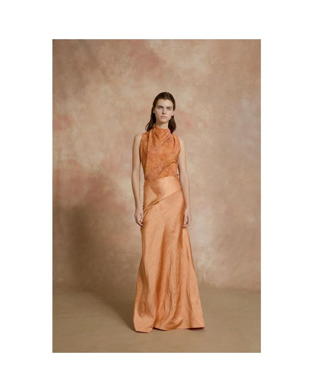 Cortana Brown Maxi Skirts