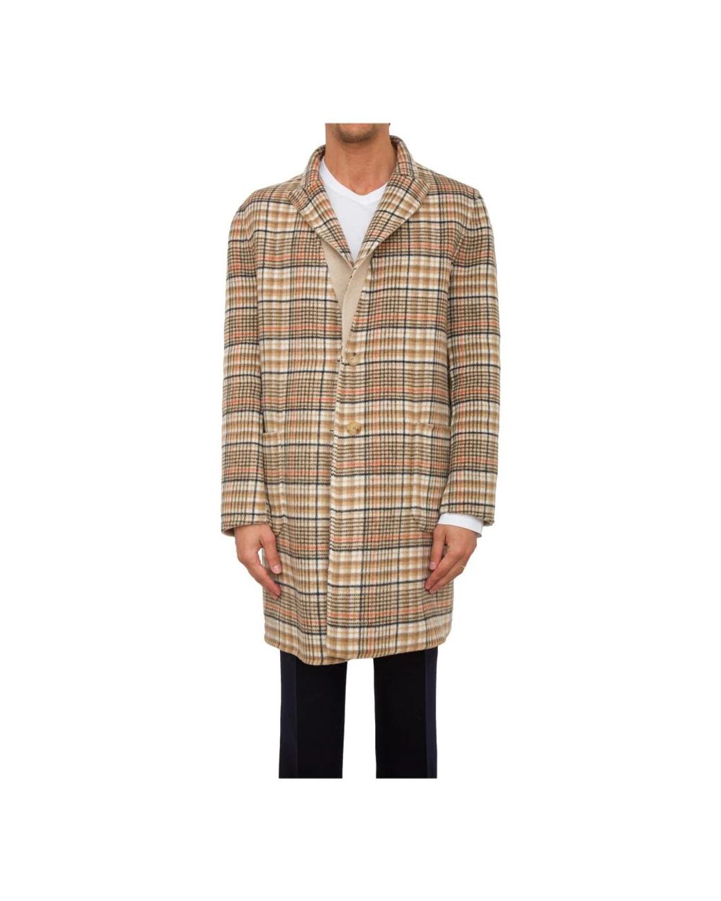 Etro Jassen ,Wol Reversible Jas in het Natural voor heren