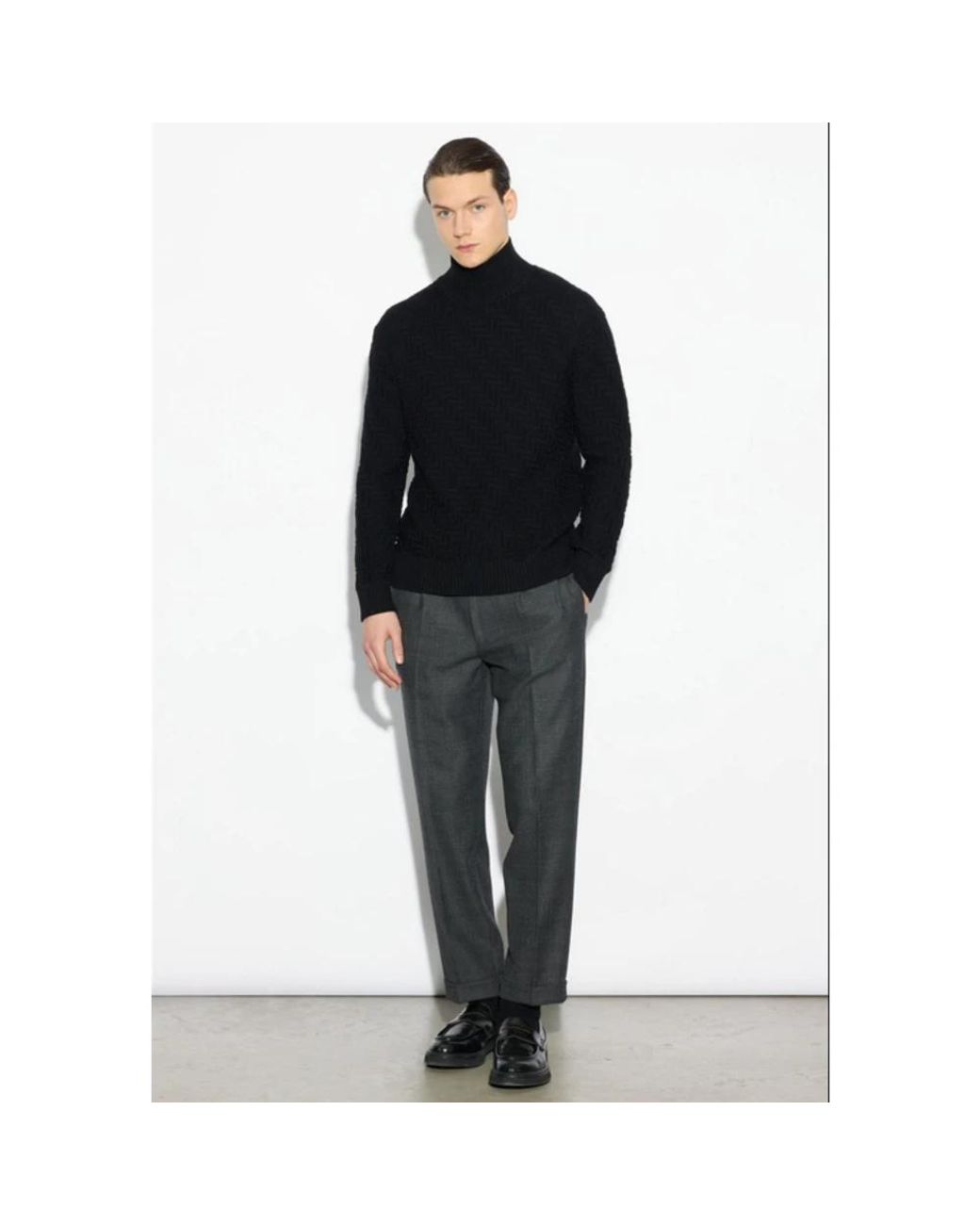 Paolo Pecora Black Turtlenecks for men