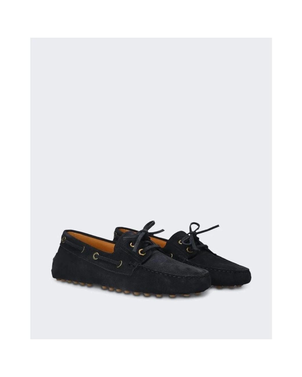 Tod's Black Boat Shoes