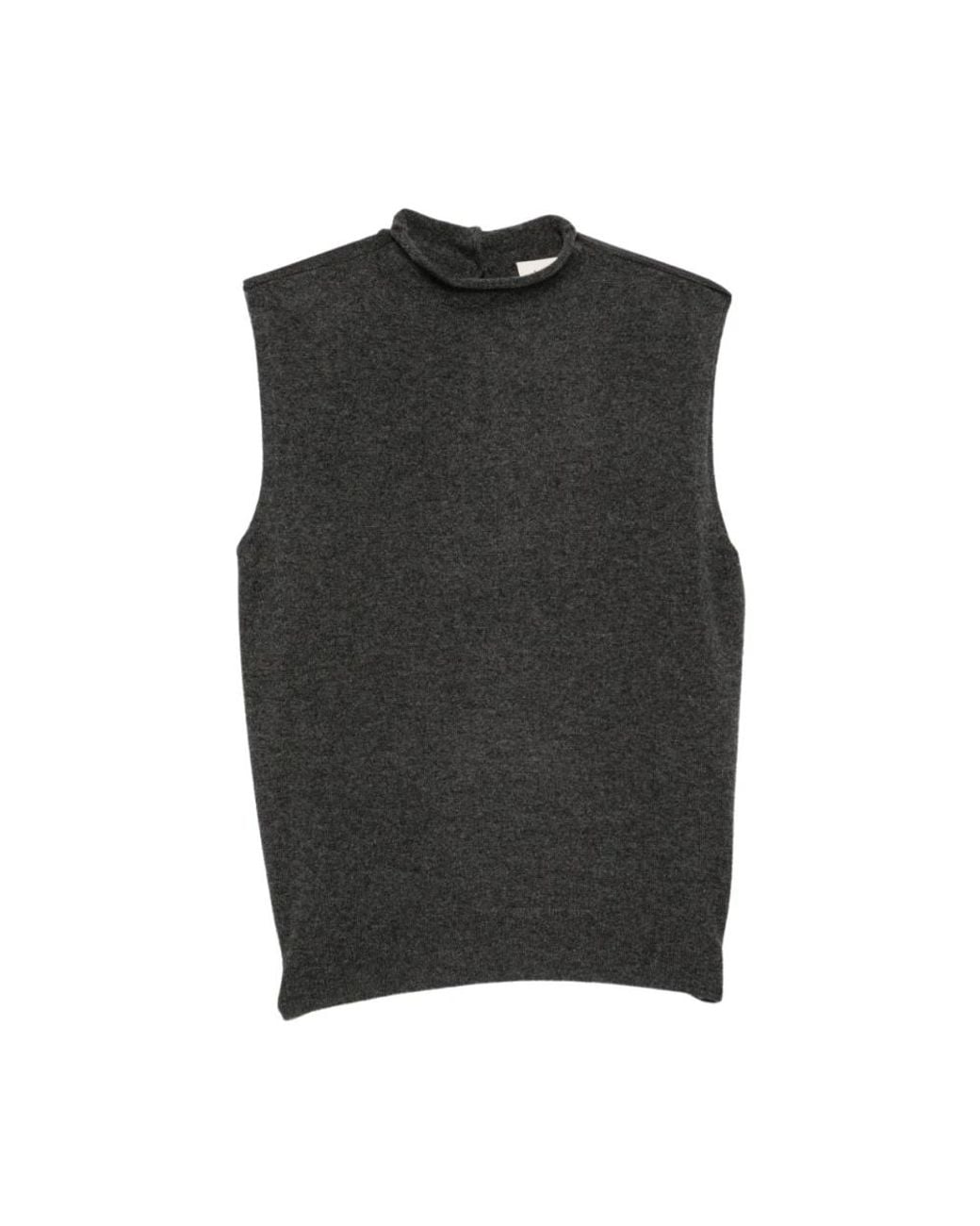 Max Mara Black Sleeveless Tops