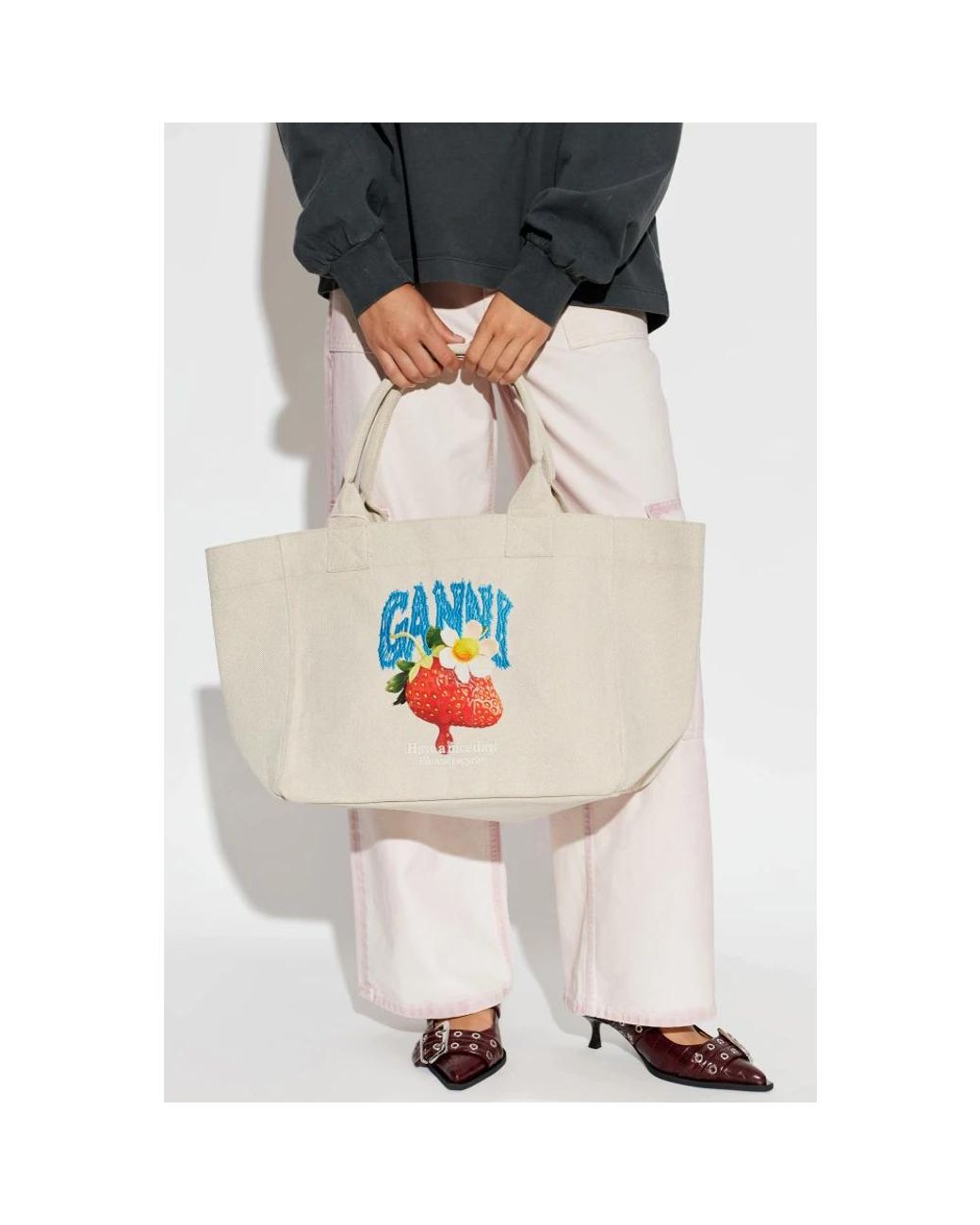 Ganni Blue Handbags